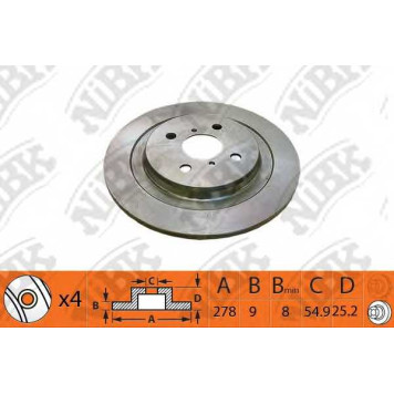 Тормозной диск NiBK RN1497