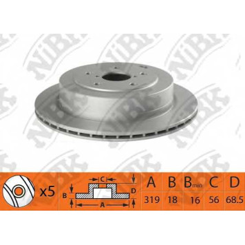 Тормозной диск NiBK RN1528