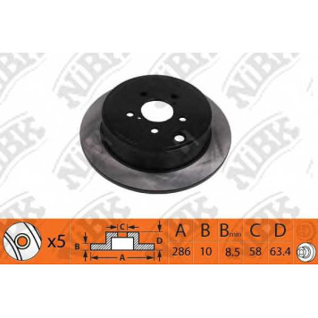 Тормозной диск NiBK RN1529