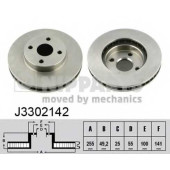 Тормозной диск NIPPARTS J3302142