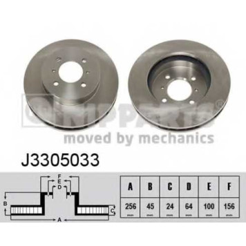 Тормозной диск NIPPARTS J3305033