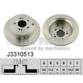 Тормозной диск NIPPARTS J3310513