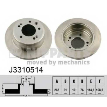Тормозной диск NIPPARTS J3310514