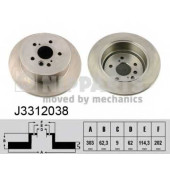 Тормозной диск NIPPARTS J3312038