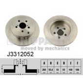 Тормозной диск NIPPARTS J3312052