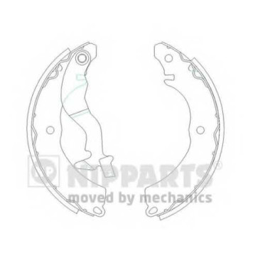 Комплект тормозных колодок для MITSUBISHI LANCER(CS#A,CS#W,CT0) <b>NIPPARTS J3505038</b>