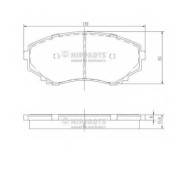 Колодки тормозные дисковые NIPPARTS J3603046