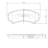 Колодки тормозные дисковые для ISUZU D-MAX / MITSUBISHI GRANDIS, PAJERO, PROUDIA/DIGNITY <b>NIPPARTS J3605039</b>
