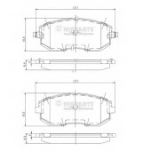 Колодки тормозные дисковые для SUBARU BRZ, FORESTER, IMPREZA, LEGACY, OUTBACK, XV / TOYOTA GT 86 <b>NIPPARTS J3607015</b>