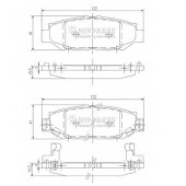 Колодки тормозные дисковые для LEXUS GS / TOYOTA ARISTO, CHASER, CRESTA, CROWN, HIACE, MARK, SOARER <b>NIPPARTS J3612016</b>