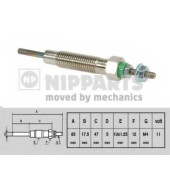 Свеча накаливания NIPPARTS J5715004