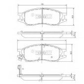 Колодки тормозные дисковые для NISSAN ALMERA(B10,N16) <b>NIPPARTS N3601097</b>
