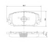 Колодки тормозные дисковые для TOYOTA RACTIS, VERSO S, YARIS <b>NIPPARTS N3602140</b>