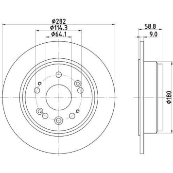 Диск тормозной задний HONDA CR-V II <b>NISSHINBO ND2001K</b>
