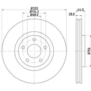 Диск тормозной передний NISSAN, RENAULT, SAMSUNG JUKE , QASHQAI / QASHQAI +2 I , SENTRA VI , KOLEOS I , QM5 <b>NISSHINBO ND2042K</b>