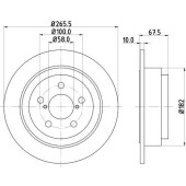 Диск тормозной задний SAAB, SUBARU 9-2X Estate, FORESTER, IMPREZA, LEGACY <b>NISSHINBO ND7008</b>