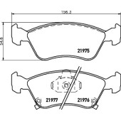 Колодки тормозные дисковые, передние, TOYOTA FORTUNER , HILUX VII Pickup <b>NISSHINBO NP1050</b>