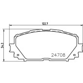Колодки тормозные дисковые, передние, TOYOTA AVENSIS , AVENSIS Estate , AVENSIS Saloon , COROLLA Verso , COROLLA Verso <b>NISSHINBO NP1060</b>