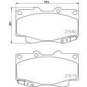 Колодки тормозные дисковые, передние, DAIHATSU/TOYOTA CHARADE, COROLLA Estate , RACTIS , VERSO S , VIOS/YARIS Saloon , YARIS , YARIS <b>NISSHINBO NP1075</b>