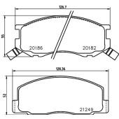 Колодки тормозные дисковые, передние, LEXUS/TOYOTA LS , CELSIOR , CENTURY <b>NISSHINBO NP1078</b>