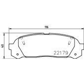 Колодки тормозные дисковые, задние, DAIHATSU/TOYOTA CHARADE, YARIS , YARIS <b>NISSHINBO NP1083</b>