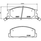Колодки тормозные дисковые, передние, TOYOTA LITEACE, MASTER ACE SURF Bus, MODELL F , TOWN ACE <b>NISSHINBO NP1096</b>