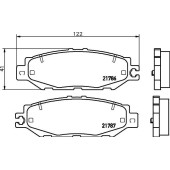Колодки тормозные дисковые, задние, TOYOTA RAV 4 II <b>NISSHINBO NP1099</b>