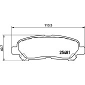 Колодки тормозные дисковые, задние, TOYOTA TACOMA Pickup <b>NISSHINBO NP1122</b>