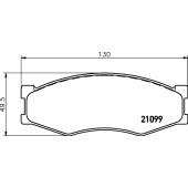 Колодки тормозные дисковые, передние, TOYOTA ALPHARD / VELLFIRE , ALPHARD / VELLFIRE , PREVIA , PREVIA III <b>NISSHINBO NP2000</b>