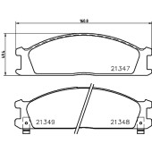 Колодки тормозные дисковые, передние, TOYOTA COROLLA Liftback <b>NISSHINBO NP2008</b>