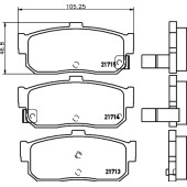 Колодки тормозные дисковые, задние, INFINITI/NISSAN M30, 300 ZX , BLUEBIRD, CEDRIC, ICHI Box, ICHI Bu <b>NISSHINBO NP2022</b>