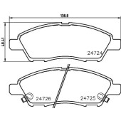 Колодки тормозные дисковые, передние, NISSAN PATROL VI <b>NISSHINBO NP2039</b>