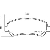 Колодки тормозные дисковые, передние, NISSAN PATROL GR V Pickup , PATROL GR V Platform/Chassis , PATROL GR V Wagon <b>NISSHINBO NP2048</b>