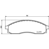 Колодки тормозные дисковые, передние, NISSAN QASHQAI / QASHQAI +2 I , SENTRA VI , X-TRAIL <b>NISSHINBO NP2051</b>