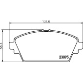 Колодки тормозные дисковые, передние, INFINITI FX, G Coupe, Q60 Coupe, Q70 , QX70 <b>NISSHINBO NP2054</b>