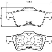 Колодки тормозные дисковые, задние, NISSAN AVENIR , BLUEBIRD , MAXIMA III , SKYLINE , SKYLINE , SKYLINE Coupe , SKYLINE Coupe <b>NISSHINBO NP2072</b>