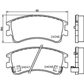 Колодки тормозные дисковые, передние, MITSUBISHI COLT VI <b>NISSHINBO NP5007</b>