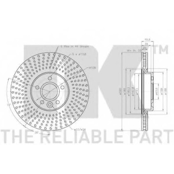 Тормозной диск NK 2025105-1