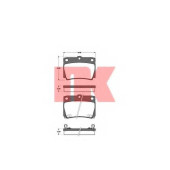 Колодки тормозные дисковые для MITSUBISHI GALLOPER(JK-01), PAJERO(K90,KG#,KH#) <b>NK 223030 / WVA 23595</b>