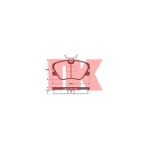 Колодки тормозные дисковые для MERCEDES (W124), 190(W201), COUPE(C124), E(A124,C124,S124,W124), KOMBI(S124) <b>NK 223308 / WVA 20941/19.2</b>