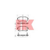 Колодки тормозные дисковые для HYUNDAI ACCENT, i20, i30 CW, i30, ix20, ix35 / KIA CEED, CERATO KOUP, CERATO, PICANTO, PRO CEED, RIO, SPORTAGE <b>NK 223521</b>