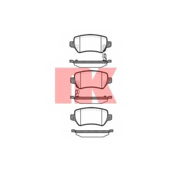 Колодки тормозные дисковые для CHEVROLET ASTRA / KIA CEED, CEE`D, PRO CEE?D, VENGA / OPEL ASTRA, COMBO, CORSA, KADETT, MERIVA, ZAFIRA <b>NK 223625 / WVA 23417/15,2</b>