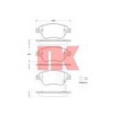 Колодки тормозные дисковые для OPEL CORSA <b>NK 223635</b>