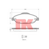 Колодки тормозные дисковые для PEUGEOT 3008, 308(4A#,4C#), 408 <b>NK 223747</b>