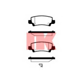Колодки тормозные дисковые для TOYOTA COROLLA(#E12J#, #E12T#, CDE12#, NDE12#, ZDE12#, ZZE12#) <b>NK 224560 / WVA 23816/15, 8</b>