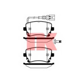 Колодки тормозные дисковые для AUDI A4, A6, A8 / VW MULTIVAN, TRANSPORTER <b>NK 224764 / WVA 23326/17,5</b>