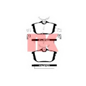 Колодки тормозные дисковые для MITSUBISHI CARISMA(DA#), COLT CZC(RG), COLT(Z2#A,Z3#A), SPACE STAR(DG#A) / VOLVO S40(VS), V40(VW) <b>NK 224815 / WVA 21861/15</b>