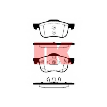 Колодки тормозные дисковые для PEUGEOT 207 / VOLVO C70, S60, S70(LS), S80(TS,XY), V70(LV,SW), XC70 CROSS COUNTRY, XC90 <b>NK 224820 / WVA 23072/18,5</b>