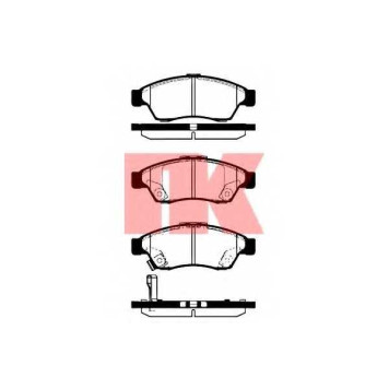 Колодки тормозные дисковые для SUZUKI LIANA(ER) <b>NK 225215 / WVA 23817/17,0/17,4</b>
