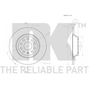 Тормозной диск NK 3147160-2